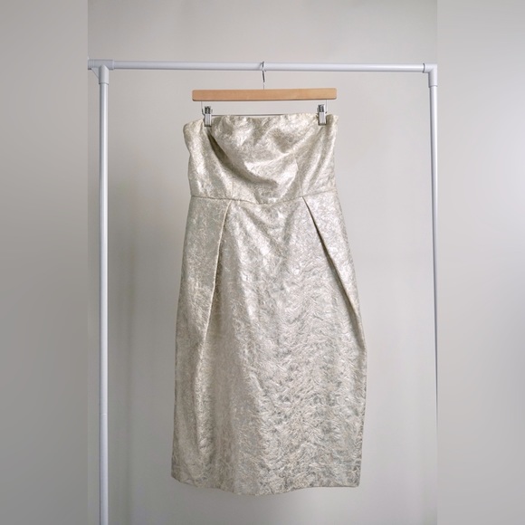 Vintage LORD & TAYLOR Mini Dress - Silver - Picture 9 of 10